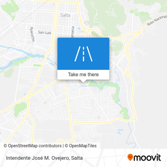 Intendente José M. Ovejero map