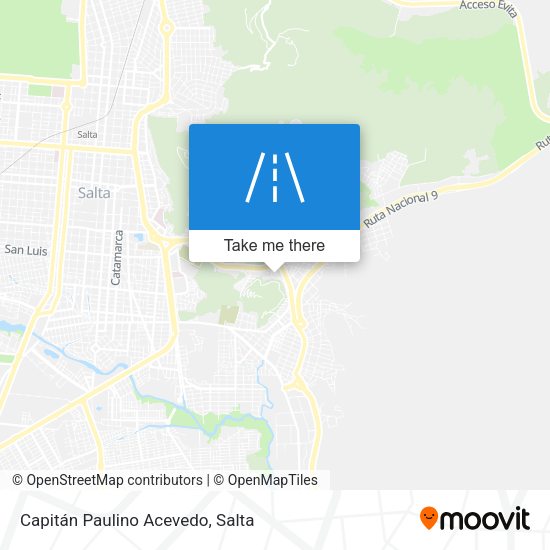Capitán Paulino Acevedo map