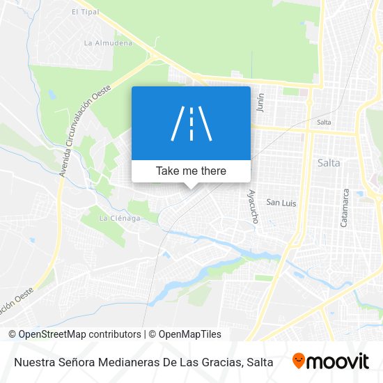 Mapa de Nuestra Señora Medianeras De Las Gracias