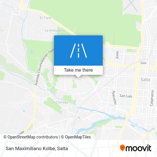Mapa de San Maximiliano Kolbe