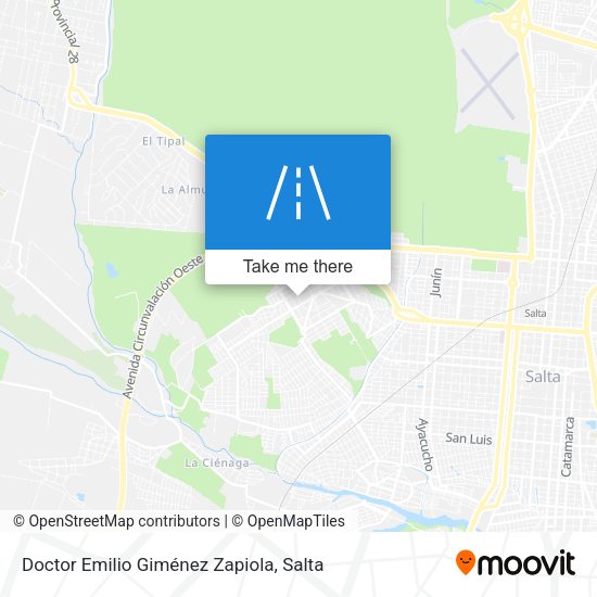 Mapa de Doctor Emilio Giménez Zapiola