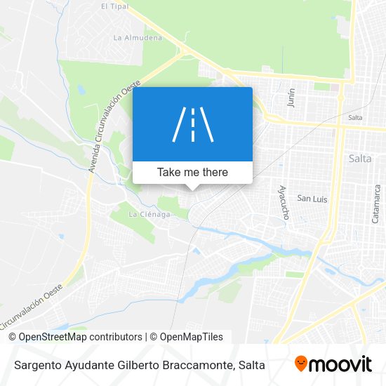 Mapa de Sargento Ayudante Gilberto Braccamonte
