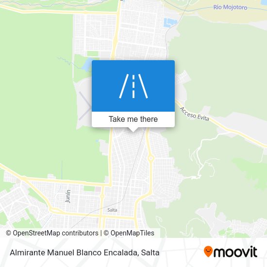 Almirante Manuel Blanco Encalada map
