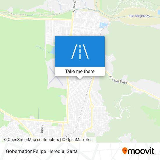 Gobernador Felipe Heredia map