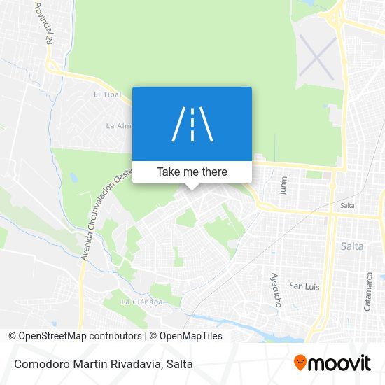 Comodoro Martín Rivadavia map