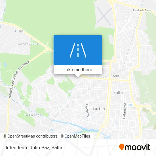 Intendente Julio Paz map