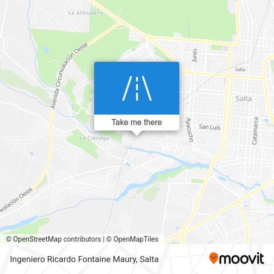 Ingeniero Ricardo Fontaine Maury map