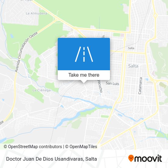 Mapa de Doctor Juan De Dios Usandivaras