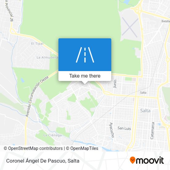 Mapa de Coronel Ángel De Pascuo
