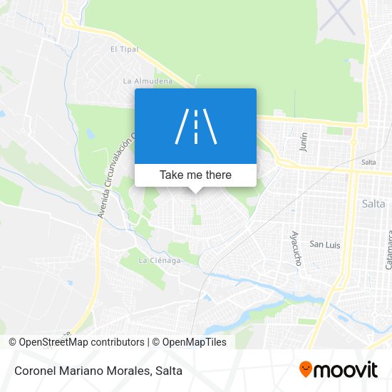 Coronel Mariano Morales map