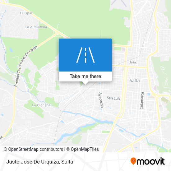 Mapa de Justo José De Urquiza