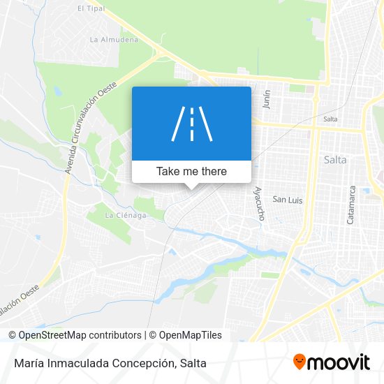 María Inmaculada Concepción map