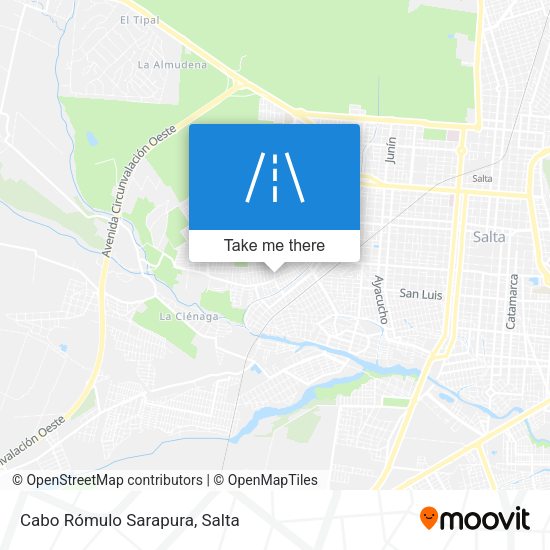 Cabo Rómulo Sarapura map