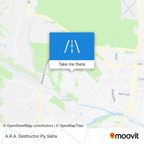 Mapa de A.R.A. Destructor Py
