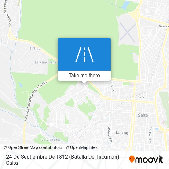 24 De Septiembre De 1812 (Batalla De Tucumán) map