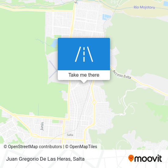 Mapa de Juan Gregorio De Las Heras