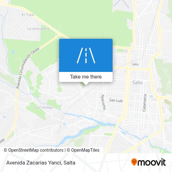 Mapa de Avenida Zacarías Yanci