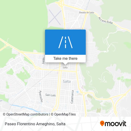 Paseo Florentino Ameghino map