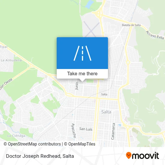 Doctor Joseph Redhead map