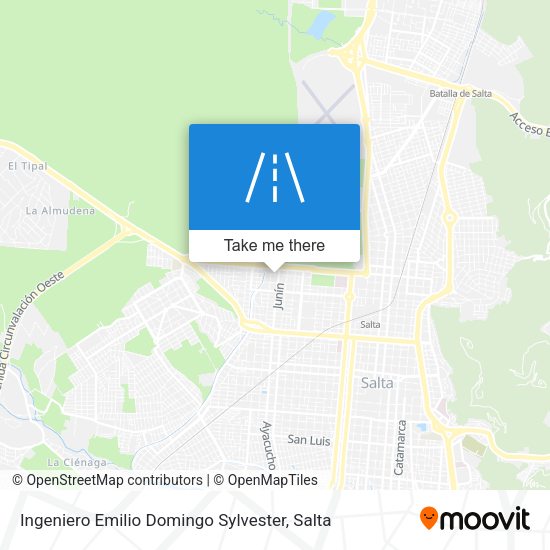 Ingeniero Emilio Domingo Sylvester map