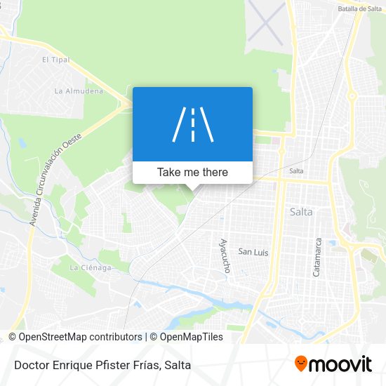 Doctor Enrique Pfister Frías map