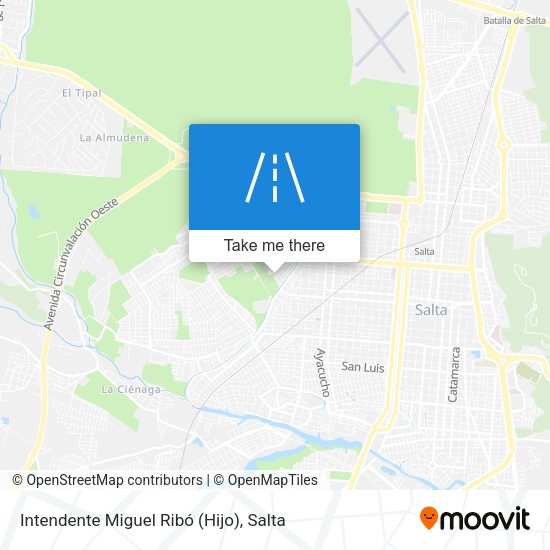 Intendente Miguel Ribó (Hijo) map
