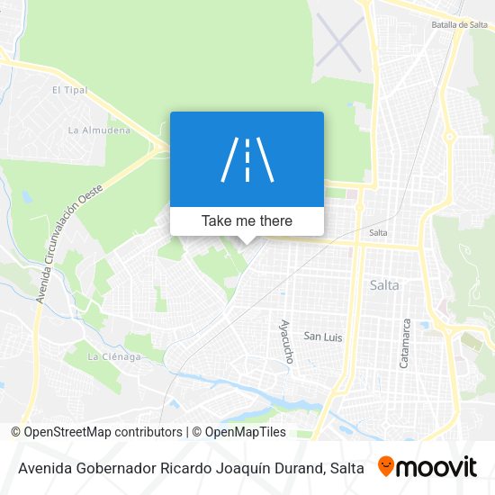 Avenida Gobernador Ricardo Joaquín Durand map