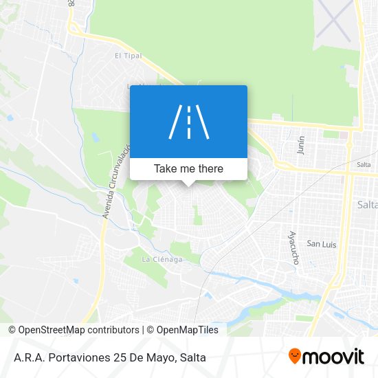 A.R.A. Portaviones 25 De Mayo map