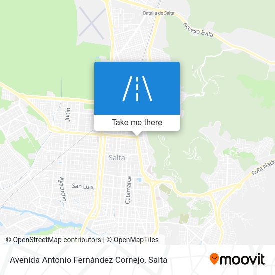 Mapa de Avenida Antonio Fernández Cornejo
