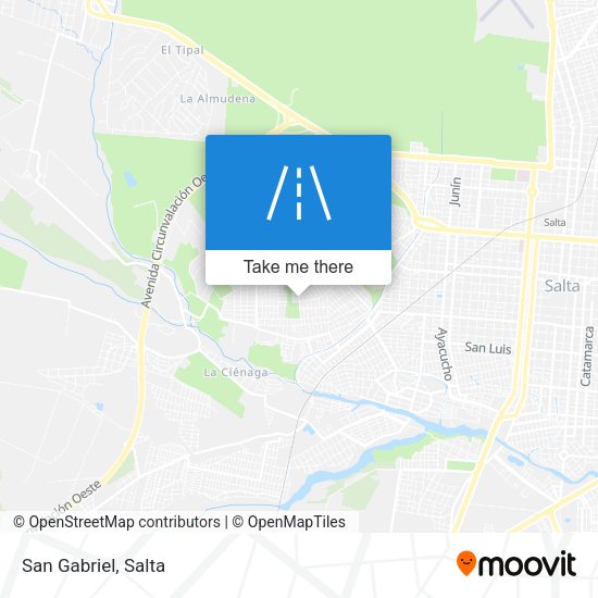 Mapa de San Gabriel