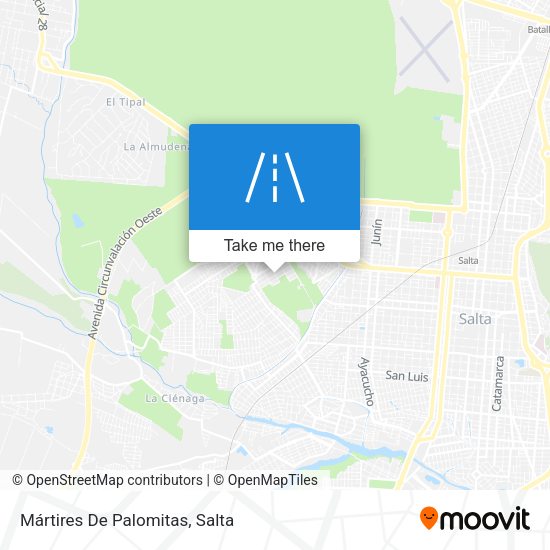 Mapa de Mártires De Palomitas