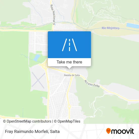 Fray Raimundo Morfeli map