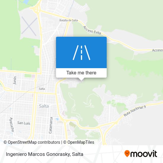 Mapa de Ingeniero Marcos Gonorasky
