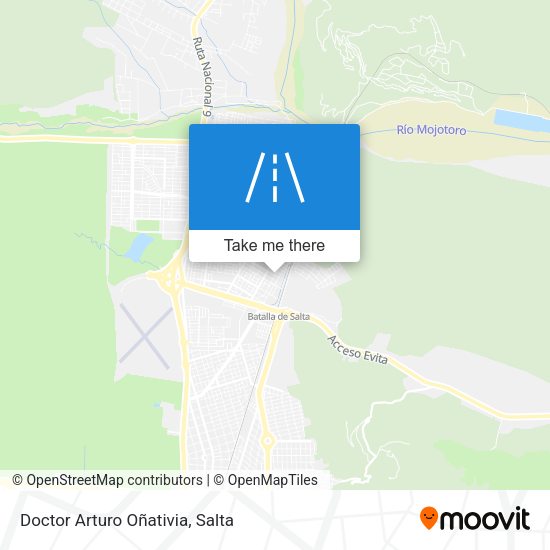 Doctor Arturo Oñativia map