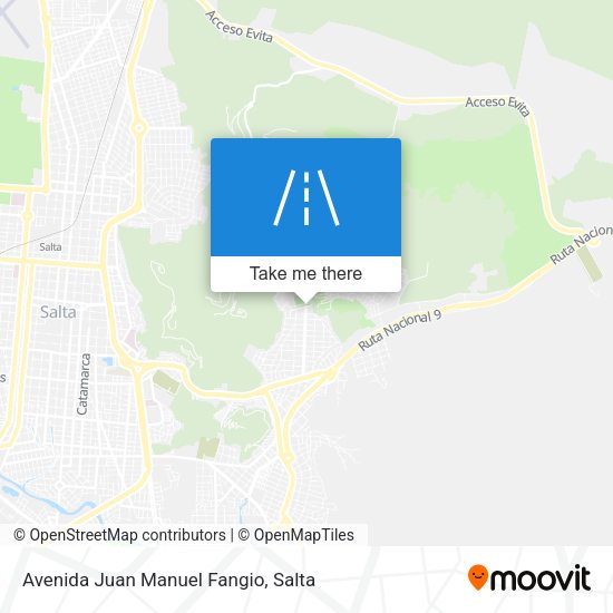 Avenida Juan Manuel Fangio map