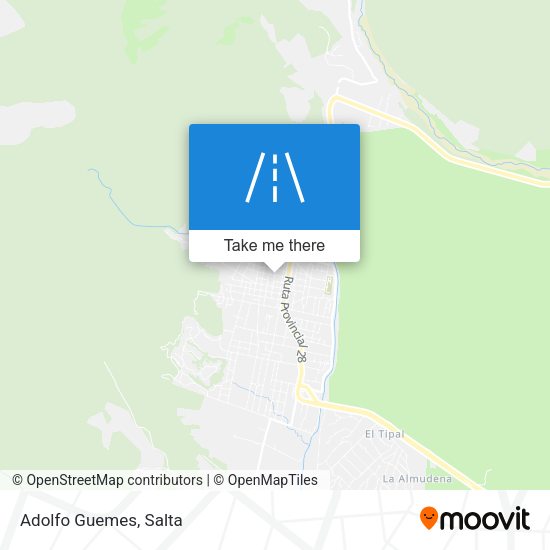 Mapa de Adolfo Guemes