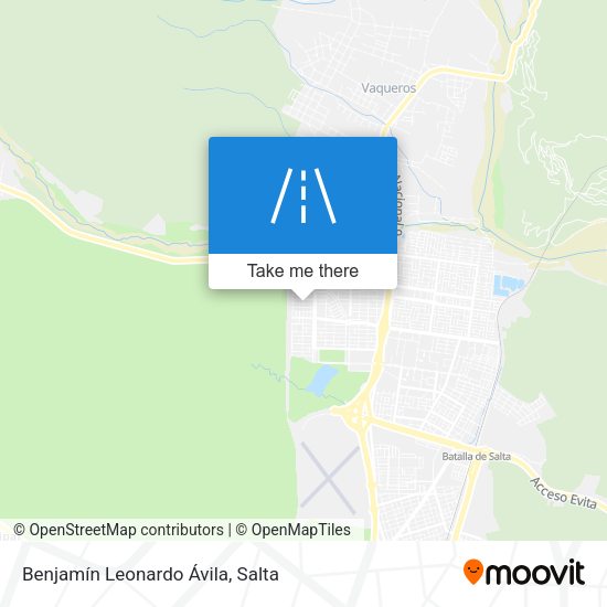 Benjamín Leonardo Ávila map