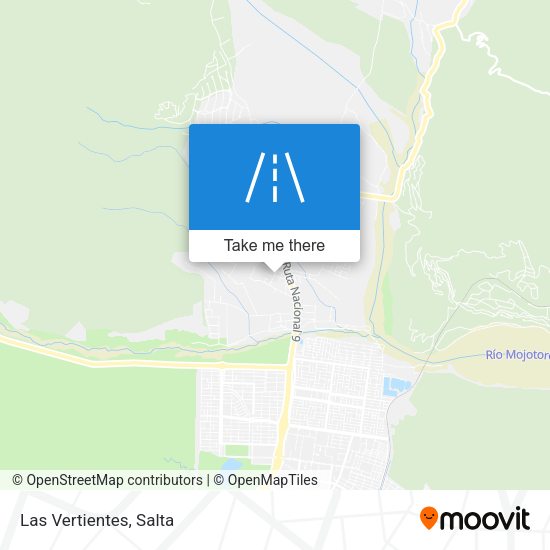 Mapa de Las Vertientes