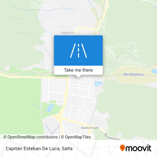 Capitán Esteban De Luca map