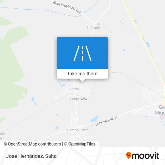 Mapa de José Hernández