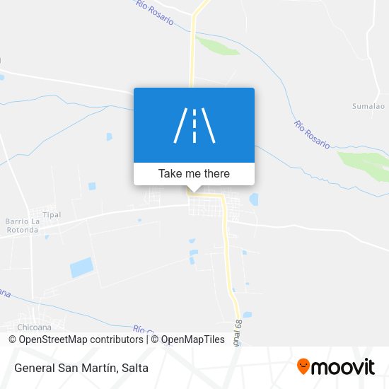 General San Martín map