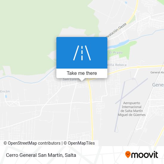 Cerro General San Martín map