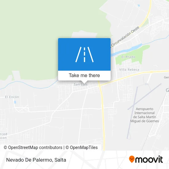 Mapa de Nevado De Palermo