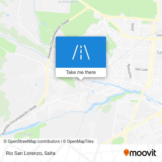 Mapa de Río San Lorenzo