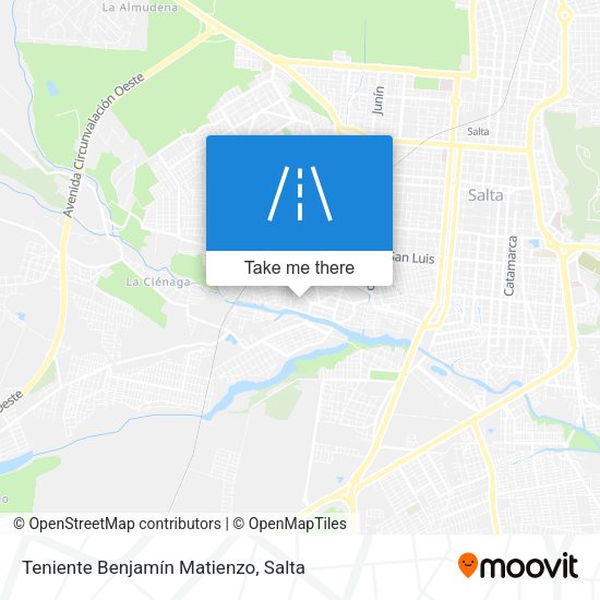 Mapa de Teniente Benjamín Matienzo