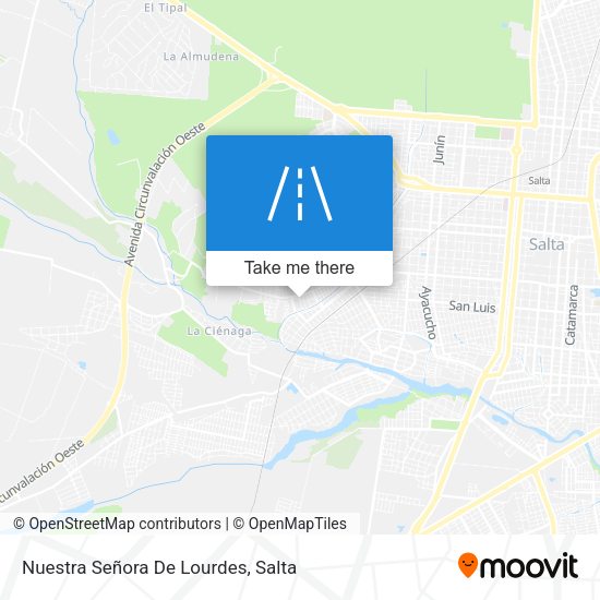 Mapa de Nuestra Señora De Lourdes