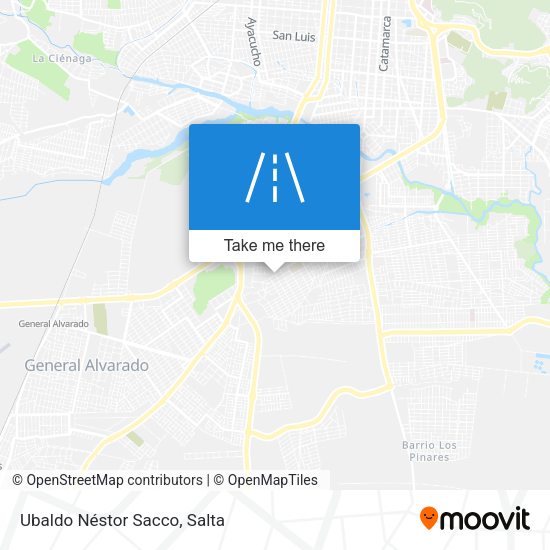 Ubaldo Néstor Sacco map