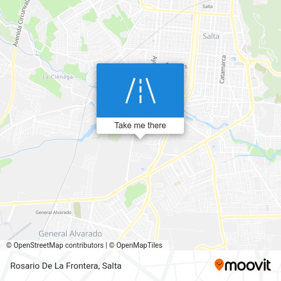 Rosario De La Frontera map