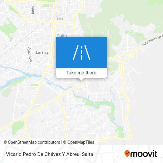 Vicario Pedro De Chávez Y Abreu map