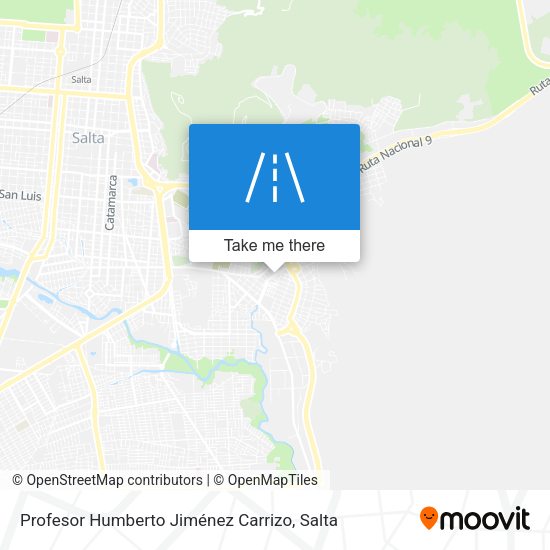 Mapa de Profesor Humberto Jiménez Carrizo